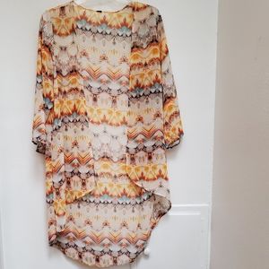 🏠  Kimono Cardigan with Abstract Print Size S/M